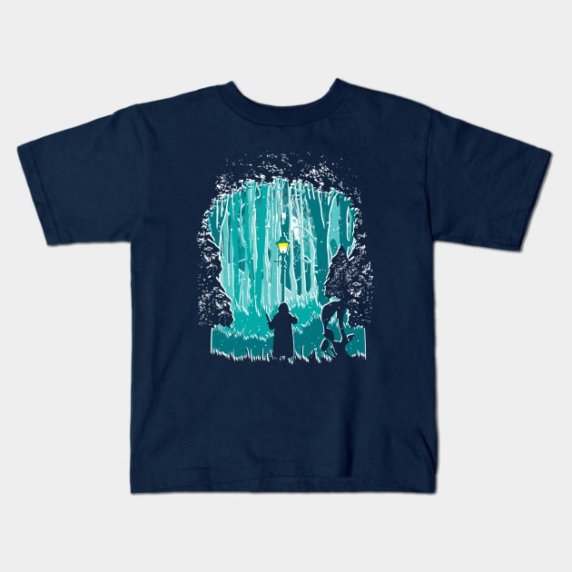 Snowstorm Kids T-Shirt by Daletheskater